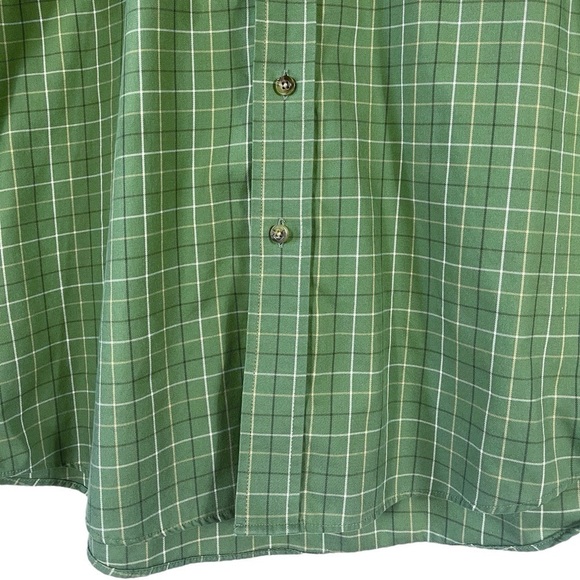 LL Bean Plaid Wrinkle Resistant Traditional Fit Short Sleeve Button Down Shirt L - Picture 4 of 14